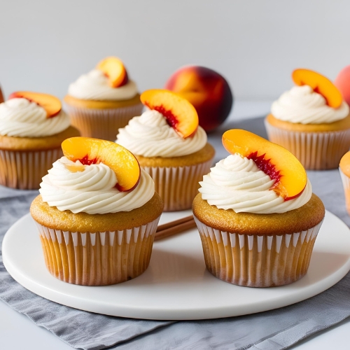 Honey Peach Cupcakes