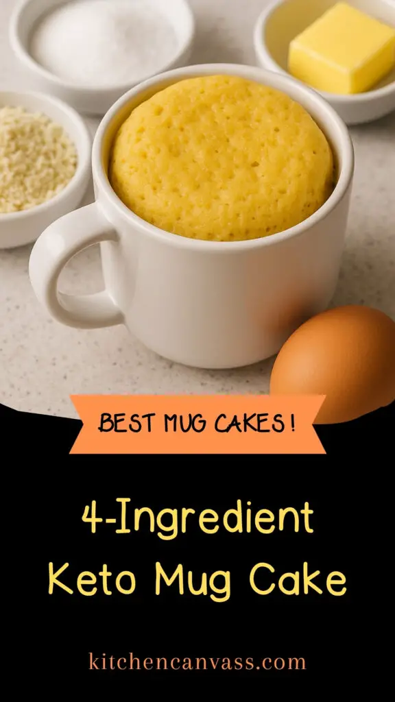4-Ingredient Keto Mug Cake