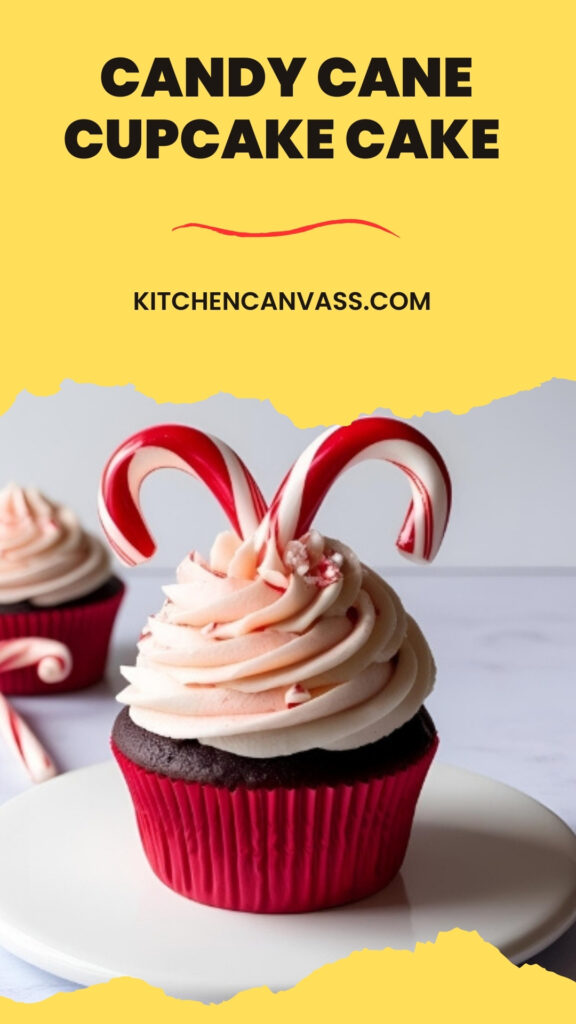 Candy Cane Cupcake Cakev