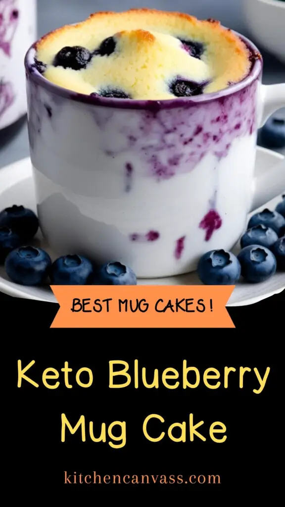 Keto Blueberry Mug Cake