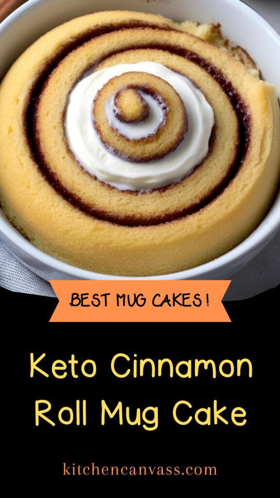Keto Cinnamon Roll Mug Cake