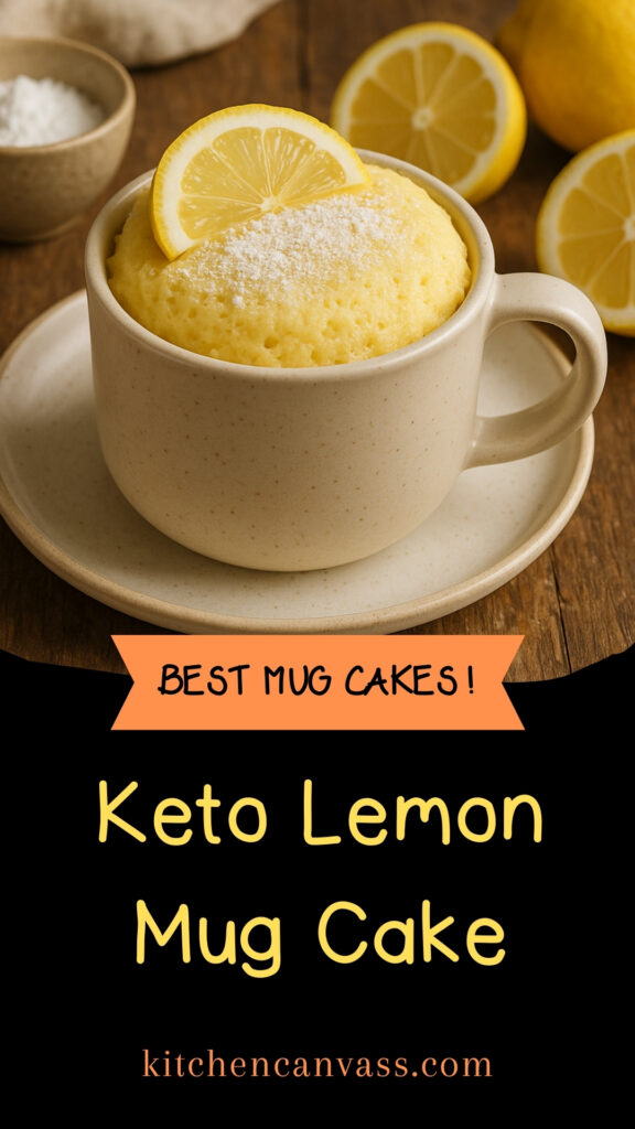 Keto Lemon Mug Cake