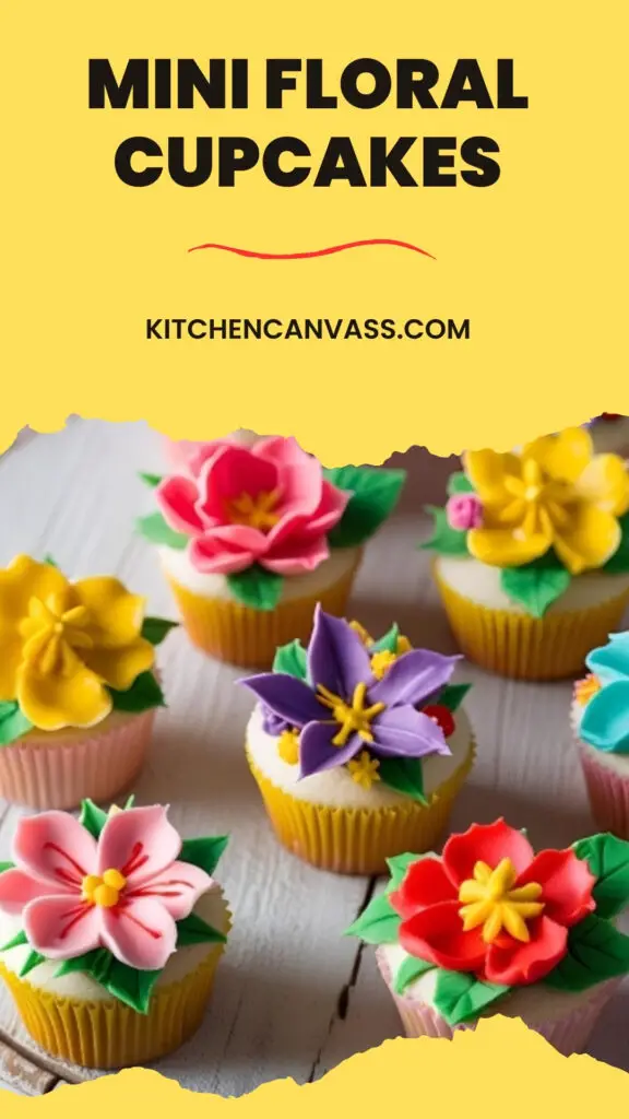 Mini Floral Cupcakes