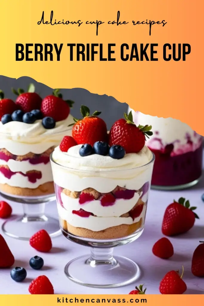 berry trifle cake cup