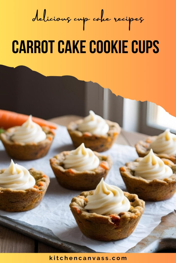 carrot cake cookie cups