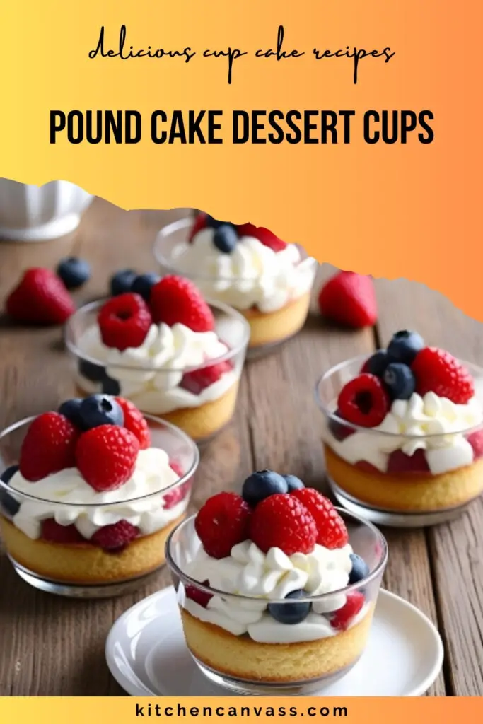 pound cake dessert cups