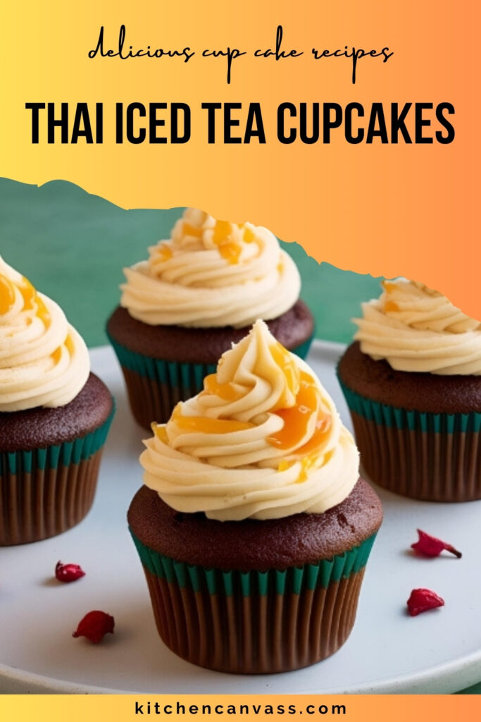 thai iced tea cupcakesv
