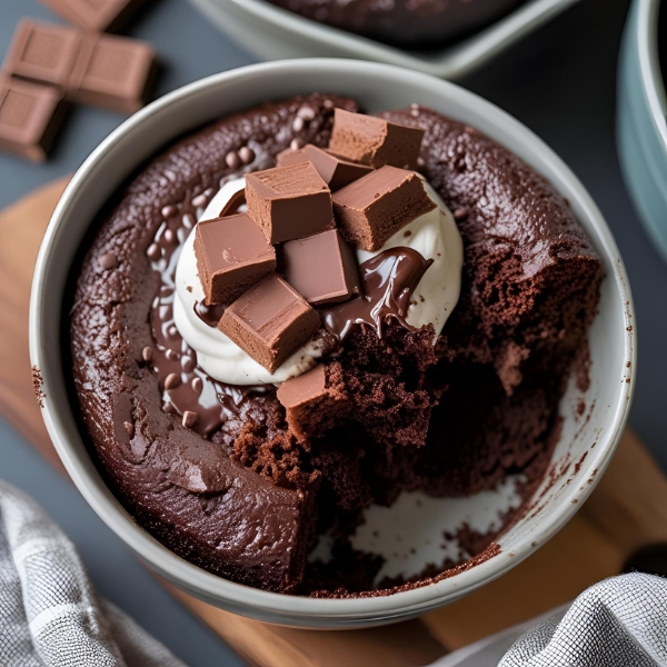 Gooey Chocolate Mug Cake