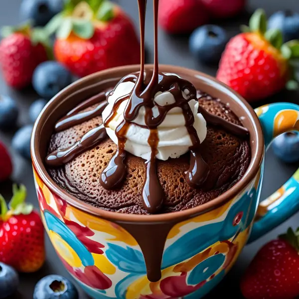 Chocolate Mug Cake with Pancake Mix