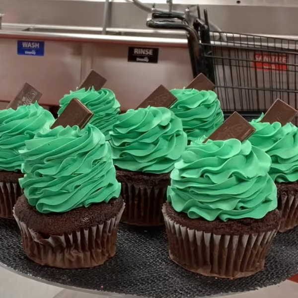 andes mint cupcakes