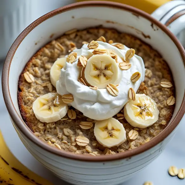Banana Oatmeal Mug Cake