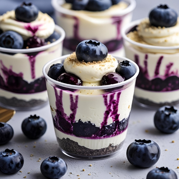 Blueberry Cheesecake Cups