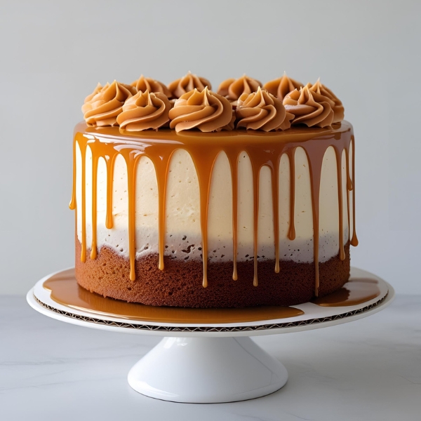 caramel drip cake
