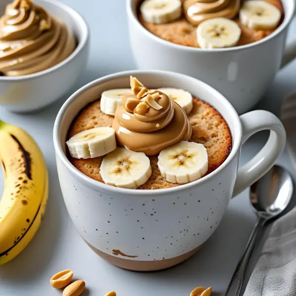 Banana and Peanut Butter Mug Cake