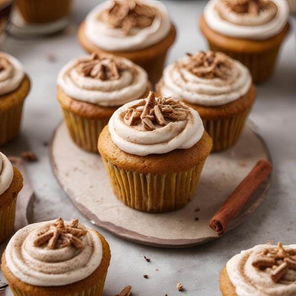 pumpkin chai latte cupcakes