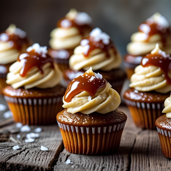 banana caramel cupcakes