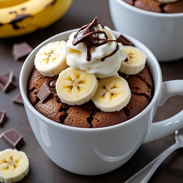 Banana Chocolate Mug Cake