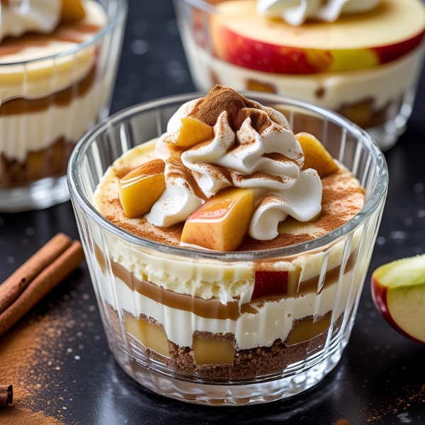 Caramel Apple Cheesecake Cups