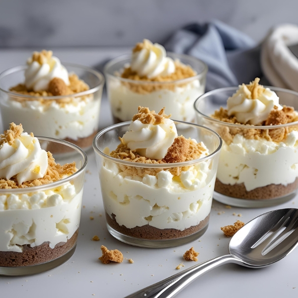 Cottage Cheese Cheesecake Cups