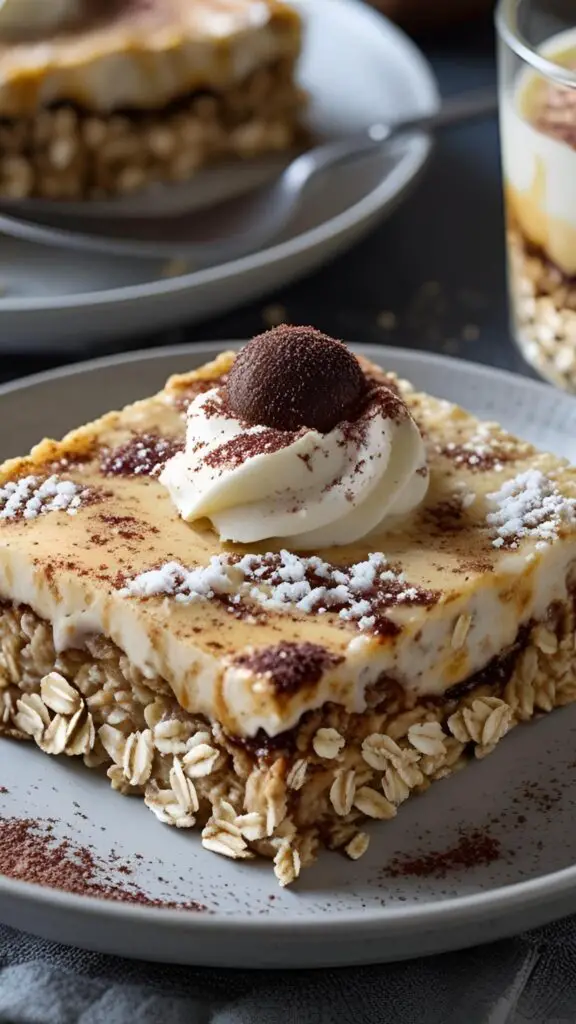 tiramisu baked oats