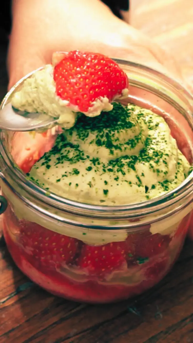 matcha strawberry tiramisu