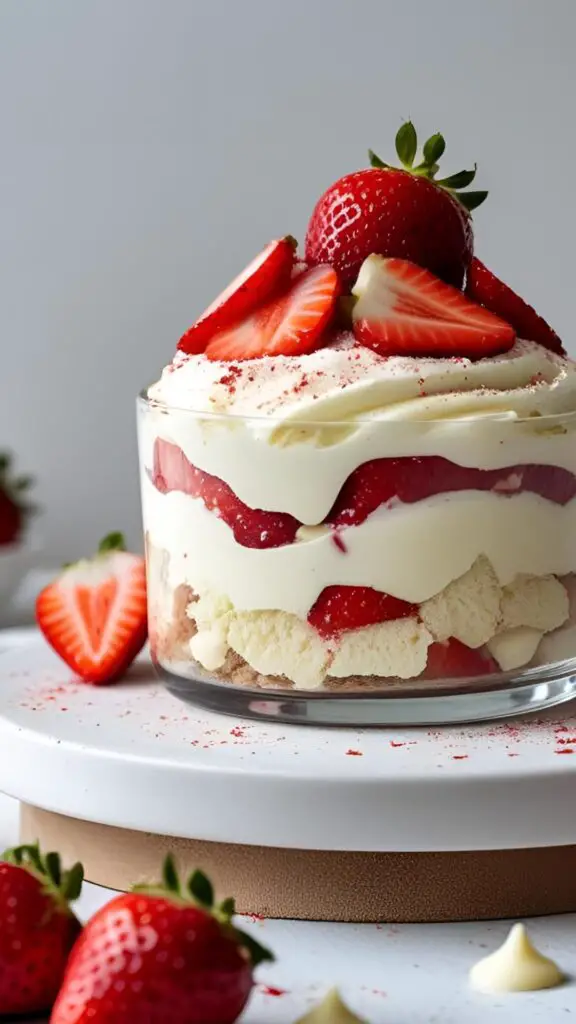 strawberry and white chocolate tiramisu
