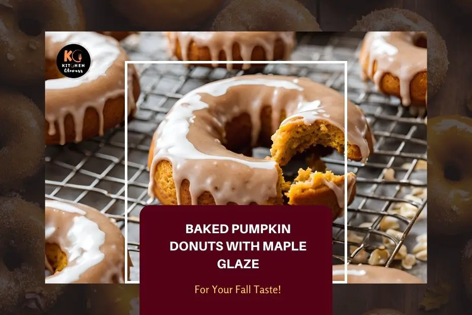 Baked Pumpkin Donuts with Maple Glaze