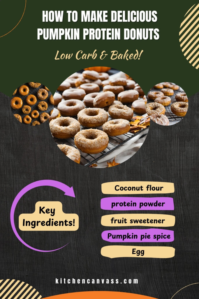 low carb pumpkin protein donuts