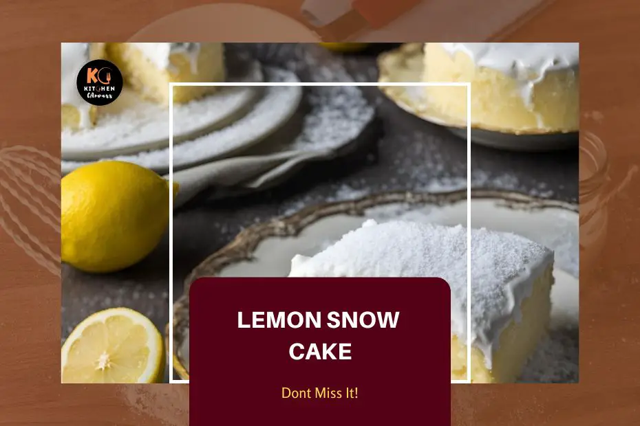 Lemon Snow Cake Recipe