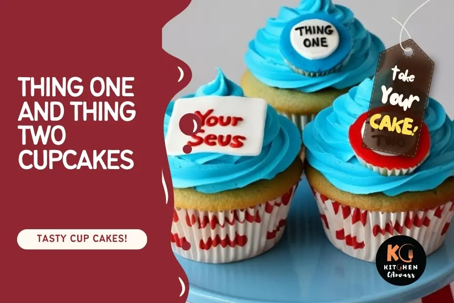 Thing One and Thing Two Cupcakes