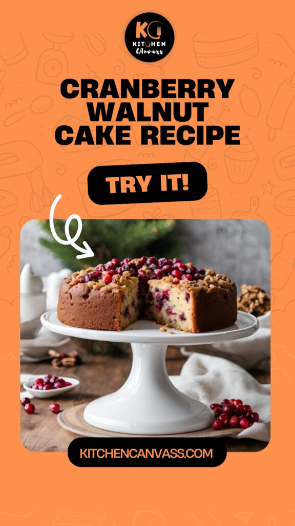 Cranberry Walnut Cake Recipe