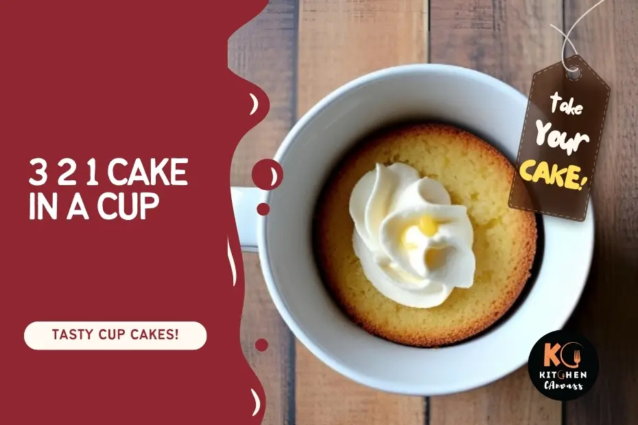 3 2 1 cake in a cup