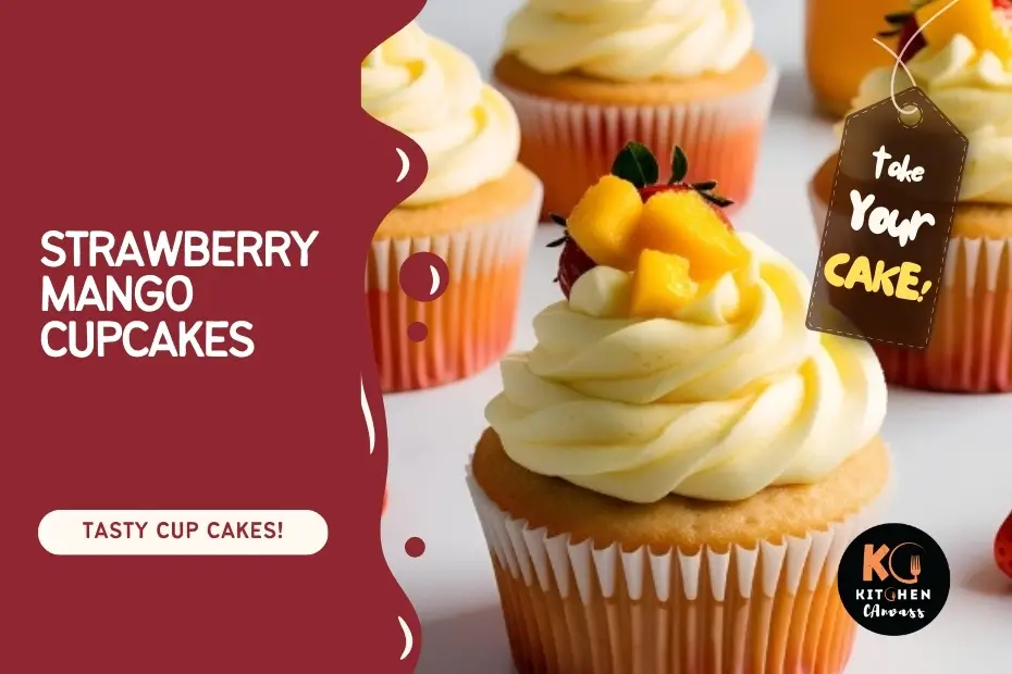 Strawberry Mango Cupcakes