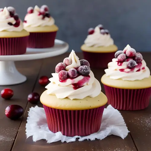 Cranberry Bliss Cupcakes