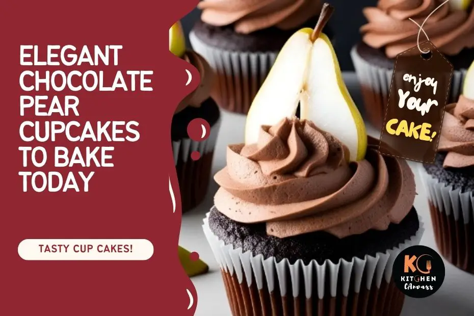 Chocolate Pear Cupcakes