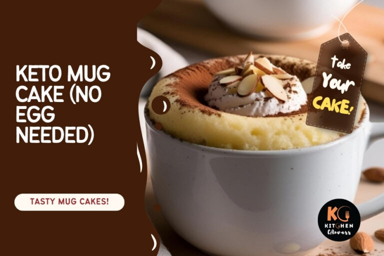 Easy & Fluffy Keto Mug Cake – No Egg Needed!