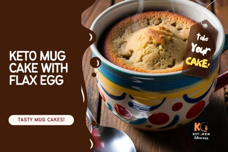 Keto Mug Cake with Flax-Egg (No Egg Needed!)