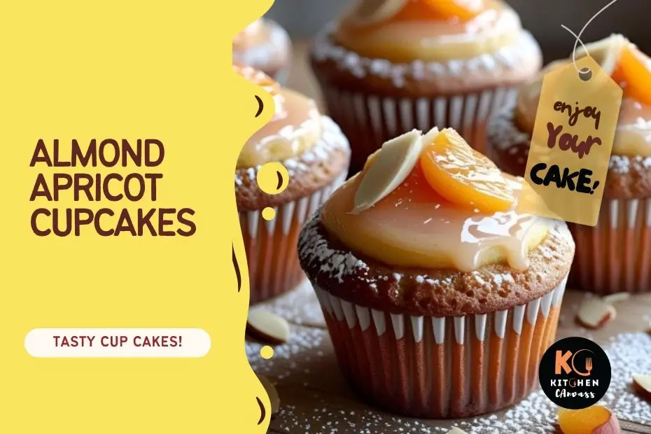 almond apricot cupcakes