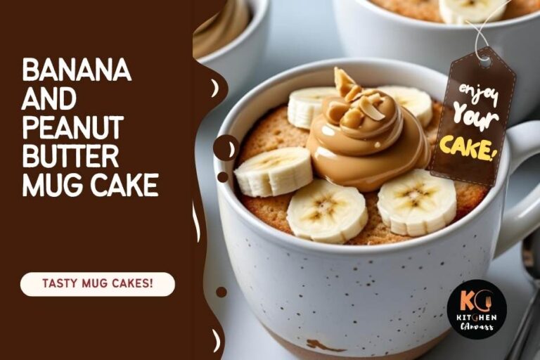 Quick & Comforting Banana and Peanut Butter Mug Cake