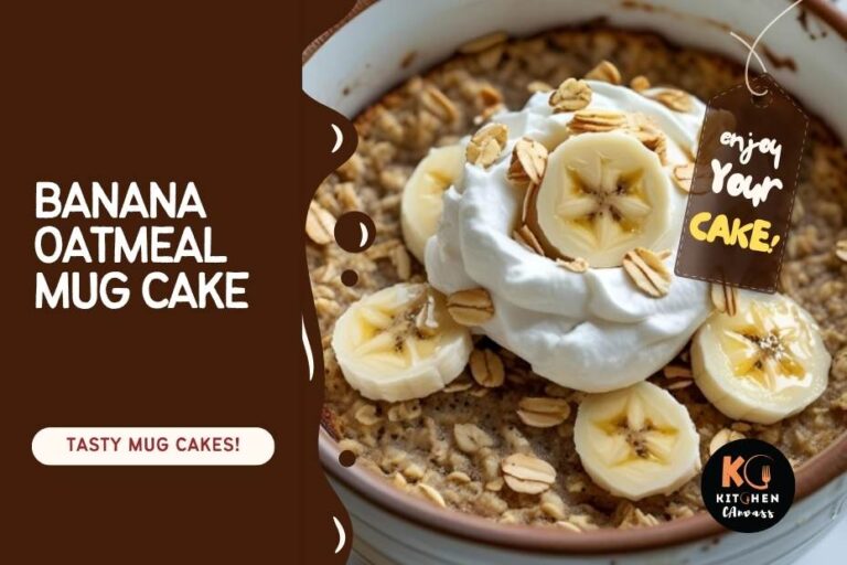 Quick & Wholesome Banana Oatmeal Mug Cake Recipe