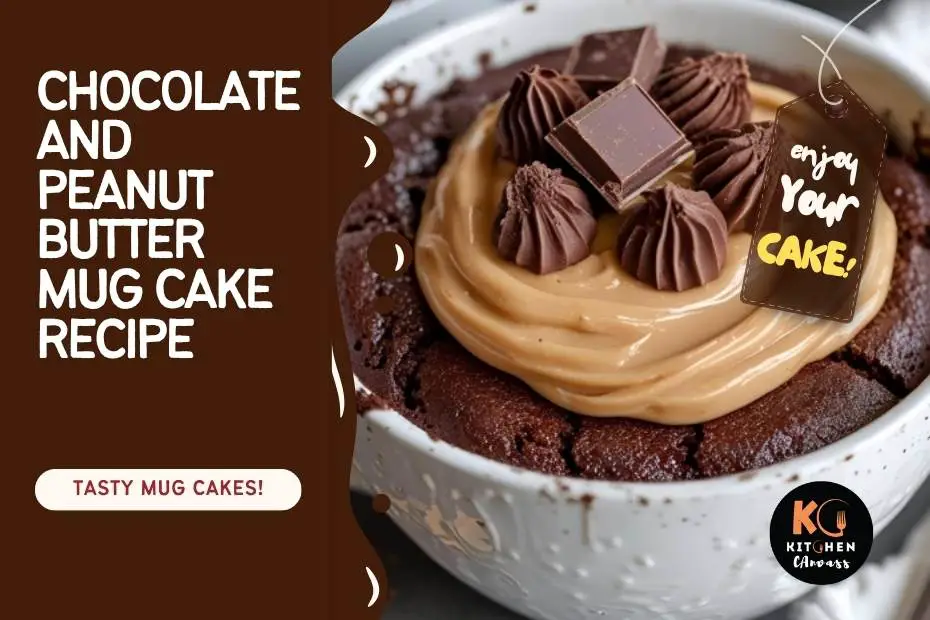 Chocolate and Peanut Butter Mug Cake