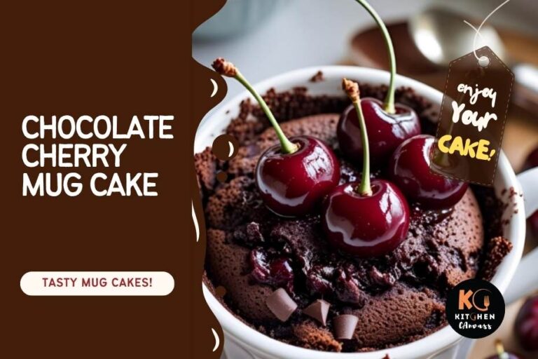 Chocolate Cherry Mug Cake – Tasty Bit With Red Beauty