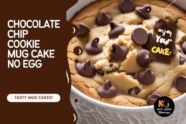 Eggless Chocolate Chip Cookie Mug Cake Recipe