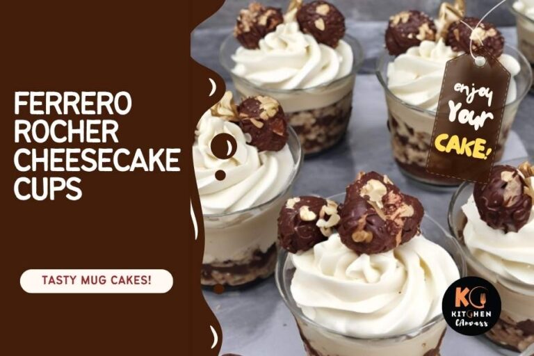 Ferrero Rocher Cheesecake Cups – Creamy, Crunchy, and Totally Decadent