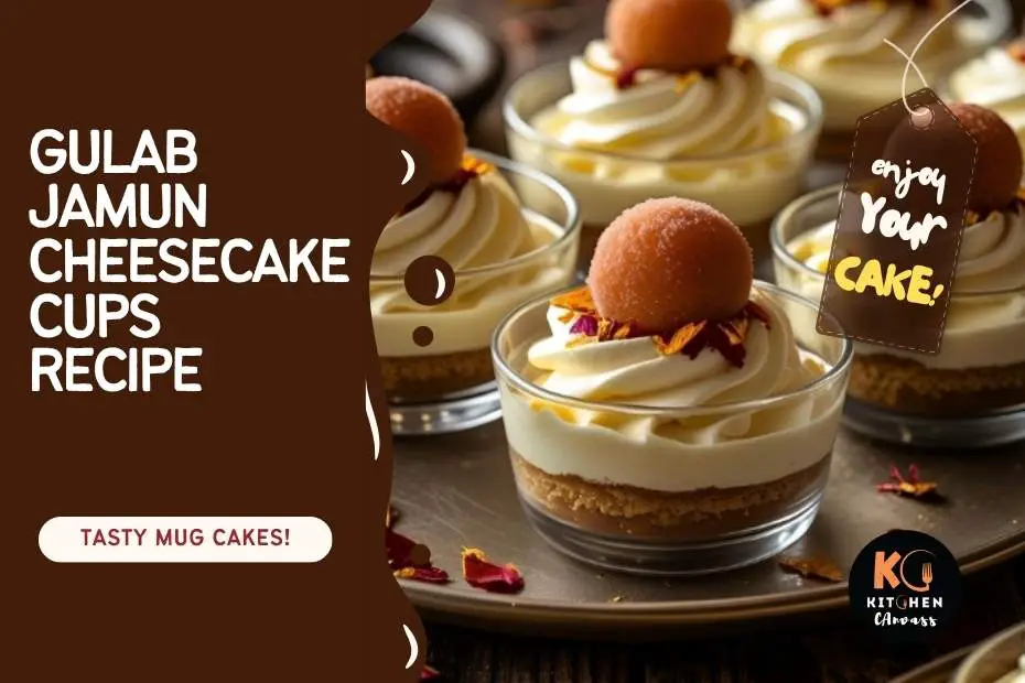 Gulab Jamun Cheesecake Cups