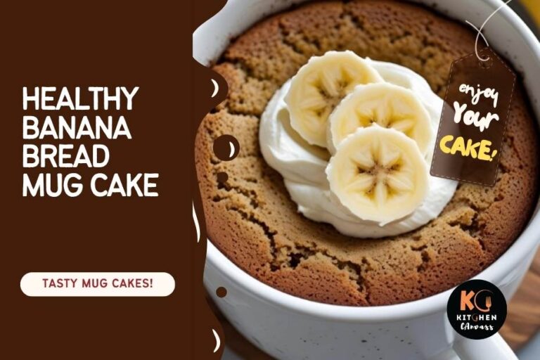 Healthy Banana Bread Mug Cake