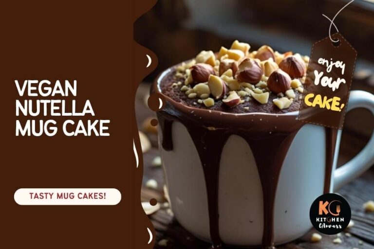 Vegan Nutella Mug Cake (Dairy-Free, Egg-Free, Decadent)