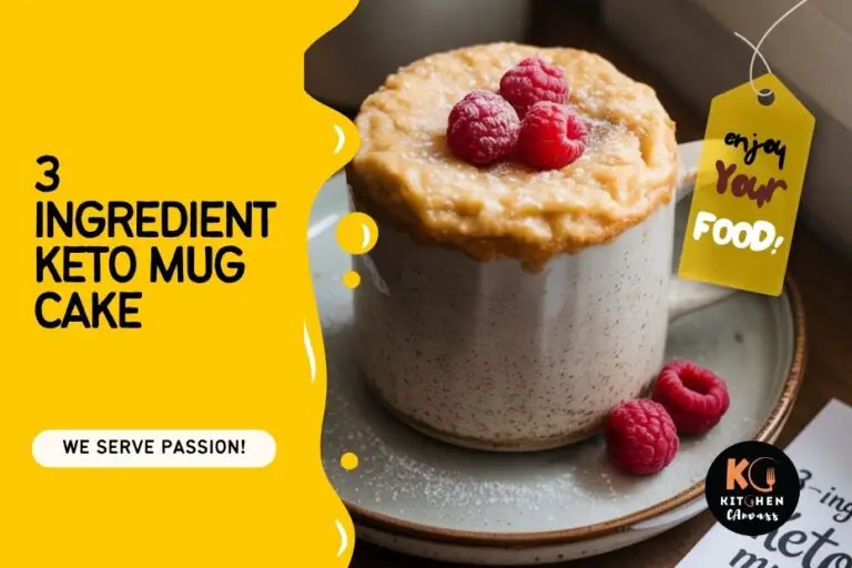 3-Ingredient Keto Mug Cake: Quick, Easy, and Delicious