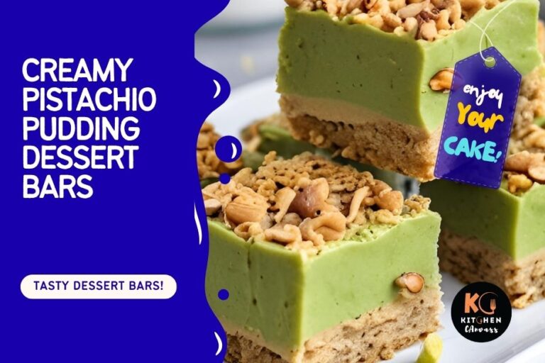 Creamy Pistachio Pudding Dessert Bars with Crunchy Layers