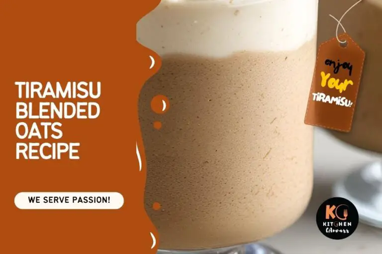 Tiramisu Blended Oats Recipe